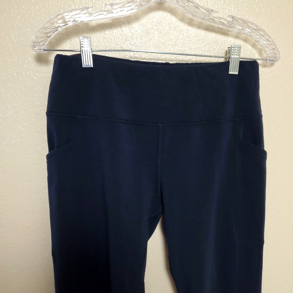 WOOLX Piper Navy Blue Wool Blend Pocket Leggings Base Layer Pants Women's Sz M - Picture 4 of 7
